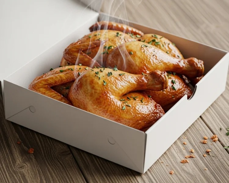 hộp giấy đựng gà nướng